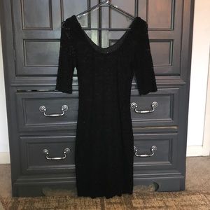 Black lace dress